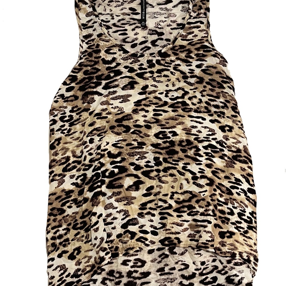 W118 by Walter Baker Animal Print Sleeveless Top